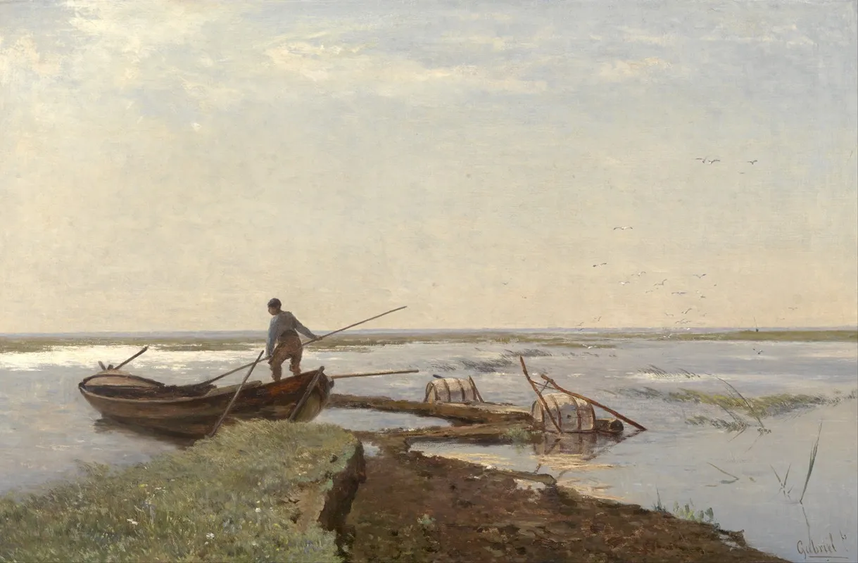 Polder Landscape In The Kamperpolder Wall Art by Paul Joseph Constantin Gabriël - High-Resolution Digital Print