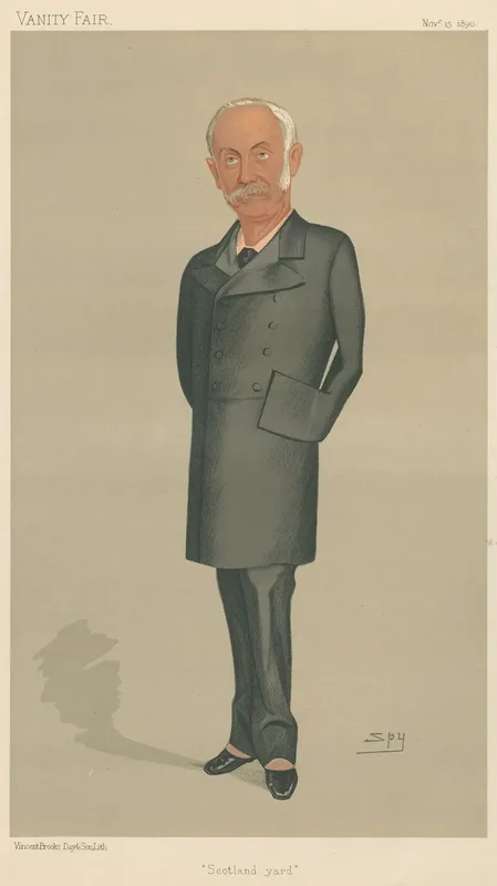 Policemen Scotland Yard Sir Edward Bradford November 15 1890 Wall Art by Leslie Matthew Ward - High-Resolution Digital Print