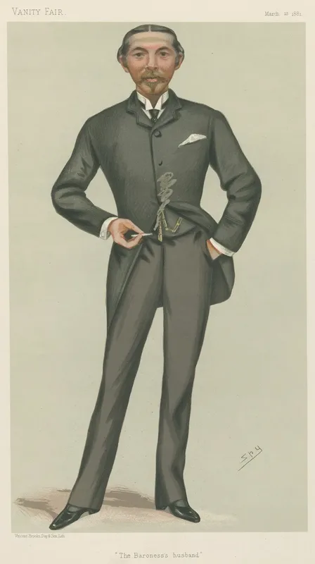 Politicians The Baronesss Husband Mr William Lehman Ashmead Burdett Contts Barlett March 12 1881 Wall Art by Leslie Matthew Ward - High-Resolution Digital Print