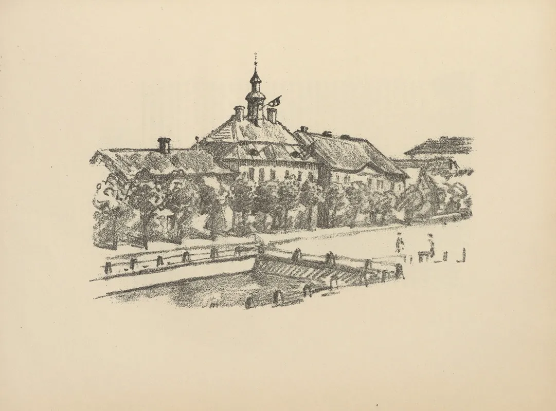 Rathaus In Mitau Wall Art by Hermann Struck - High-Resolution Digital Print
