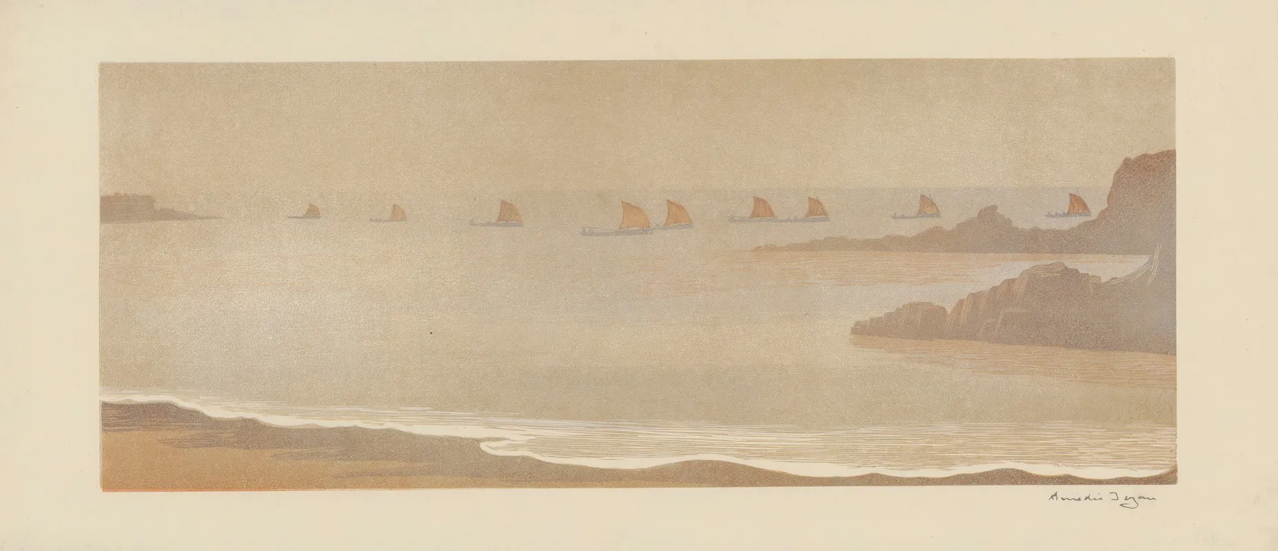 Rentree Des Sardiniers Douarnenez Finistere 2 Wall Art by Amédée Joyau - High-Resolution Digital Print