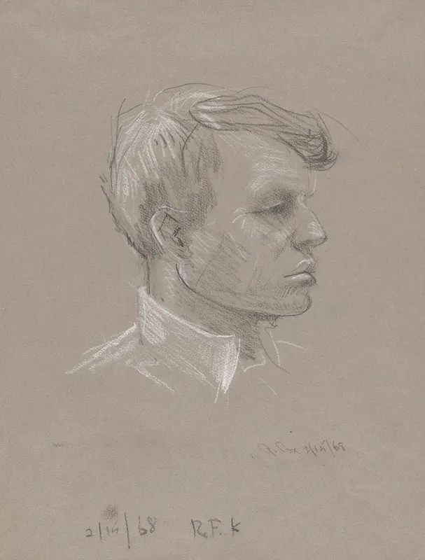 Robert Francis Kennedy Wall Art by Gardner Cox - High-Resolution Digital Print