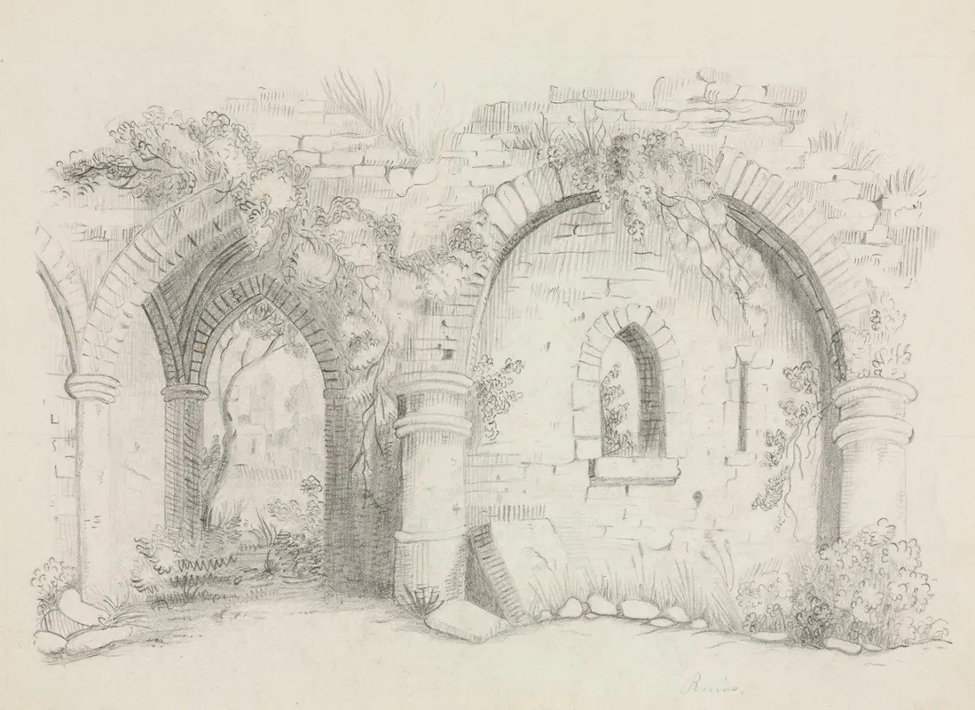 Ruins 7 Wall Art by Mary Altha Nims - High-Resolution Digital Print