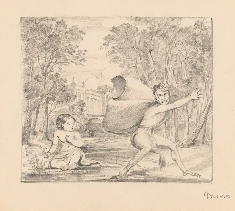 Scene From Scotts Lay Of The Last Minstrel Wall Art by Samuel Finley Breese Morse - High-Resolution Digital Print
