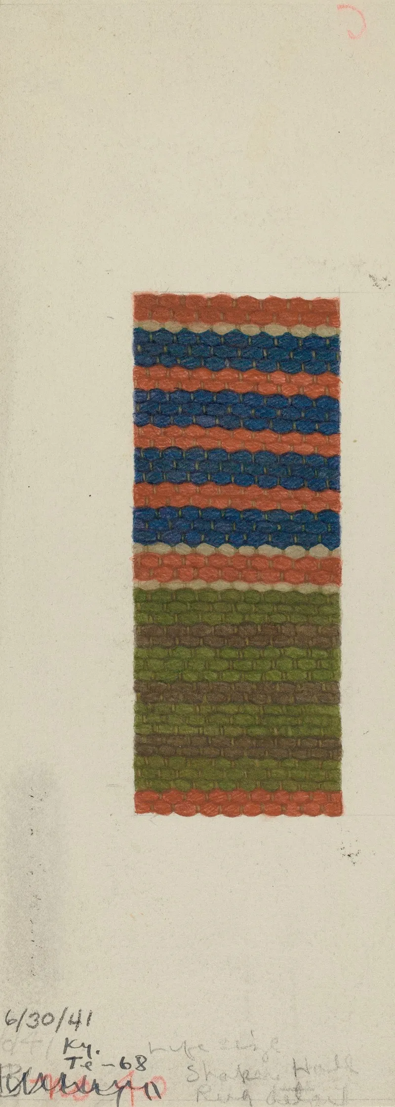 Shaker Rug 9 Wall Art by Mona Brown - High-Resolution Digital Print