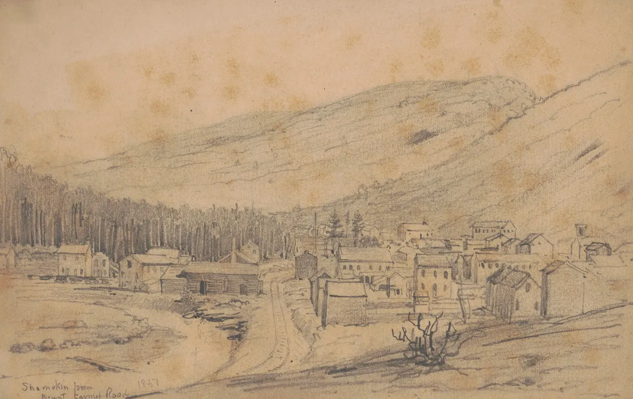 Shamokin From Mount Carmel Road Wall Art by James Fuller Queen - High-Resolution Digital Print