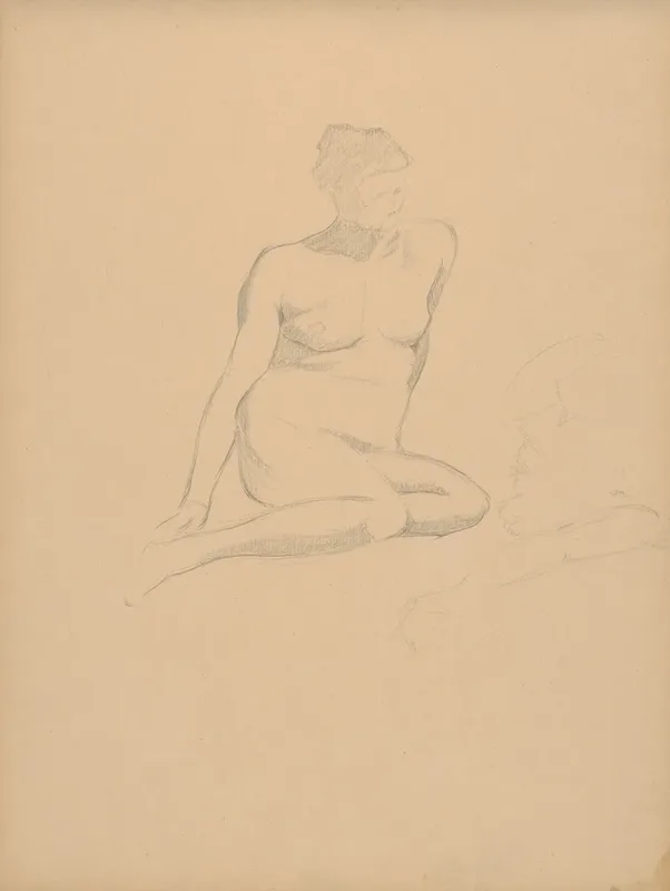 Sketchbook With Nudes 26 Wall Art by Štefan Polkoráb - High-Resolution Digital Print