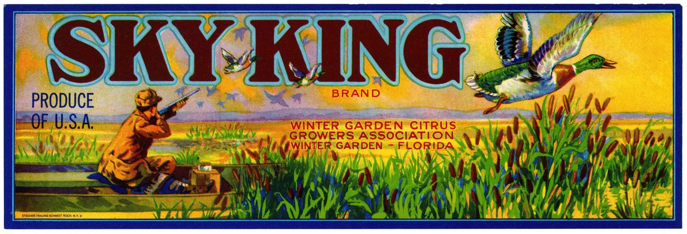Sky King Brand Citrus Label Wall Art by Anonymous - High-Resolution Digital Print