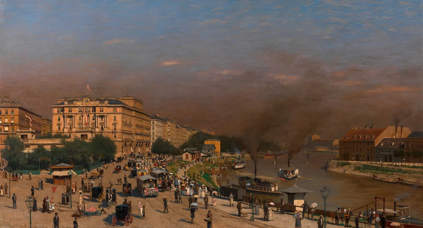 Sommermorgen Am Franz Josephs Quai Wall Art by Wilhelm Bernatzik - High-Resolution Digital Print