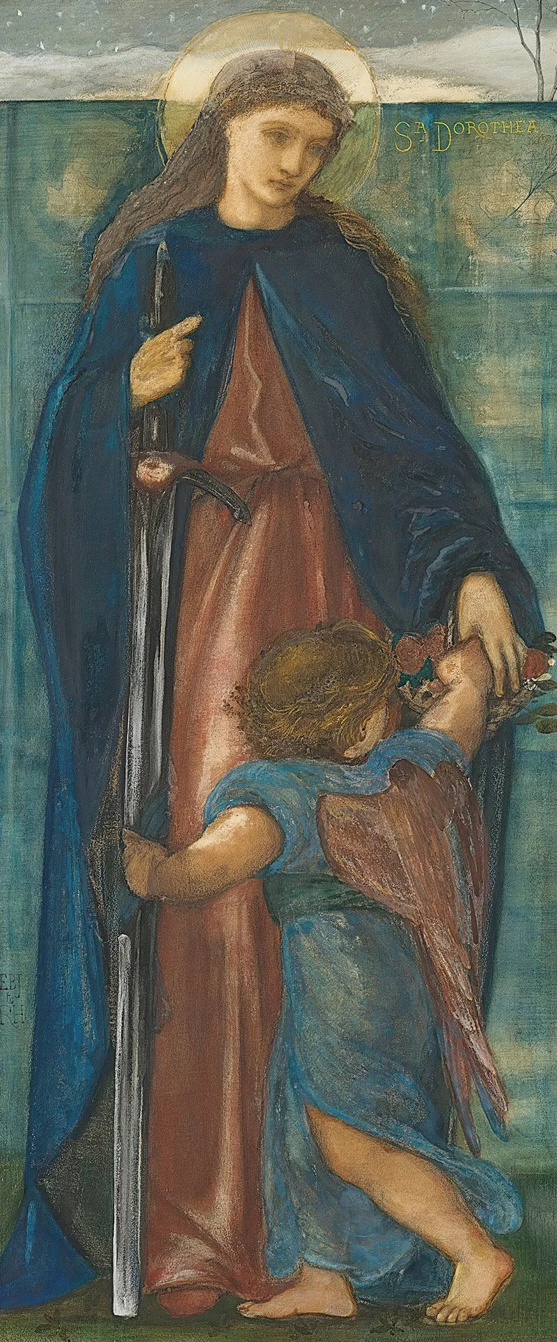 St Dorothy 2 Wall Art by Sir Edward Coley Burne-Jones - High-Resolution Digital Print