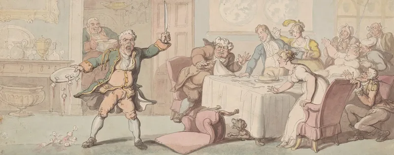 Stage Struck Or Digging In All The Worlds A Stage Wall Art by Thomas Rowlandson - High-Resolution Digital Print
