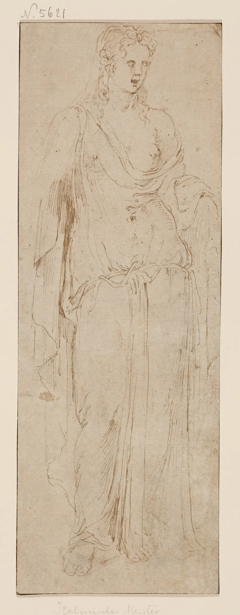 Standing Figure 4 Wall Art by Girolamo Da Carpi - High-Resolution Digital Print