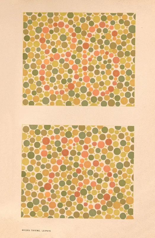 Stillings Pseudo Isochromatic Plates For Testing Color Perception Pl 09 Wall Art by Jakob Stilling - High-Resolution Digital Print
