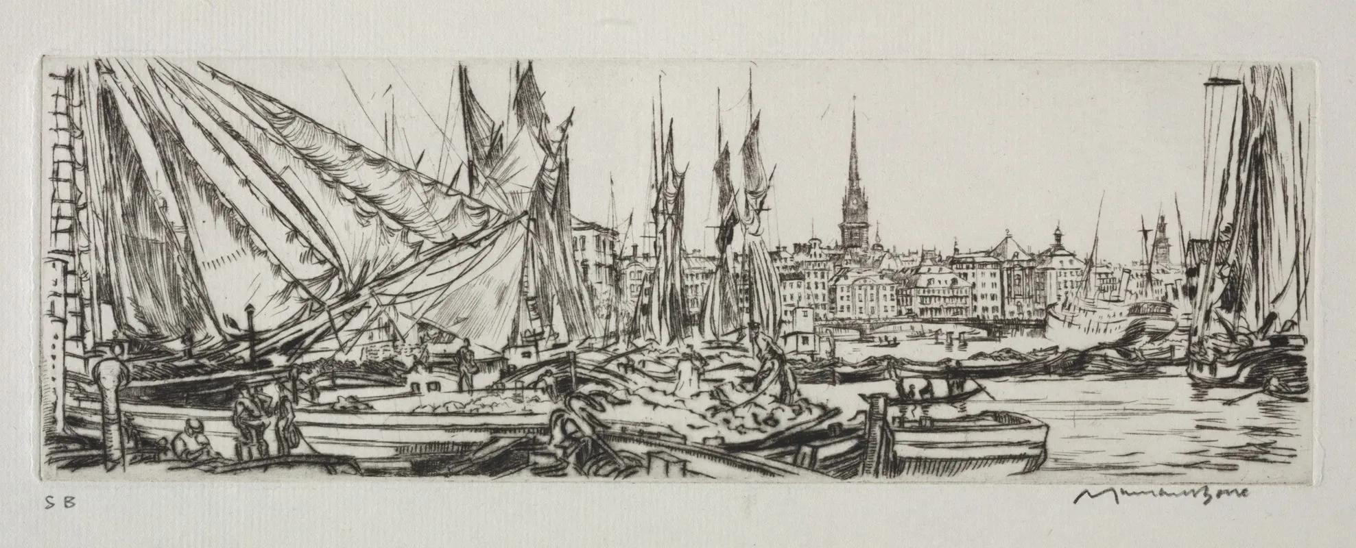 Stockholm 3 Wall Art by Muirhead Bone - High-Resolution Digital Print
