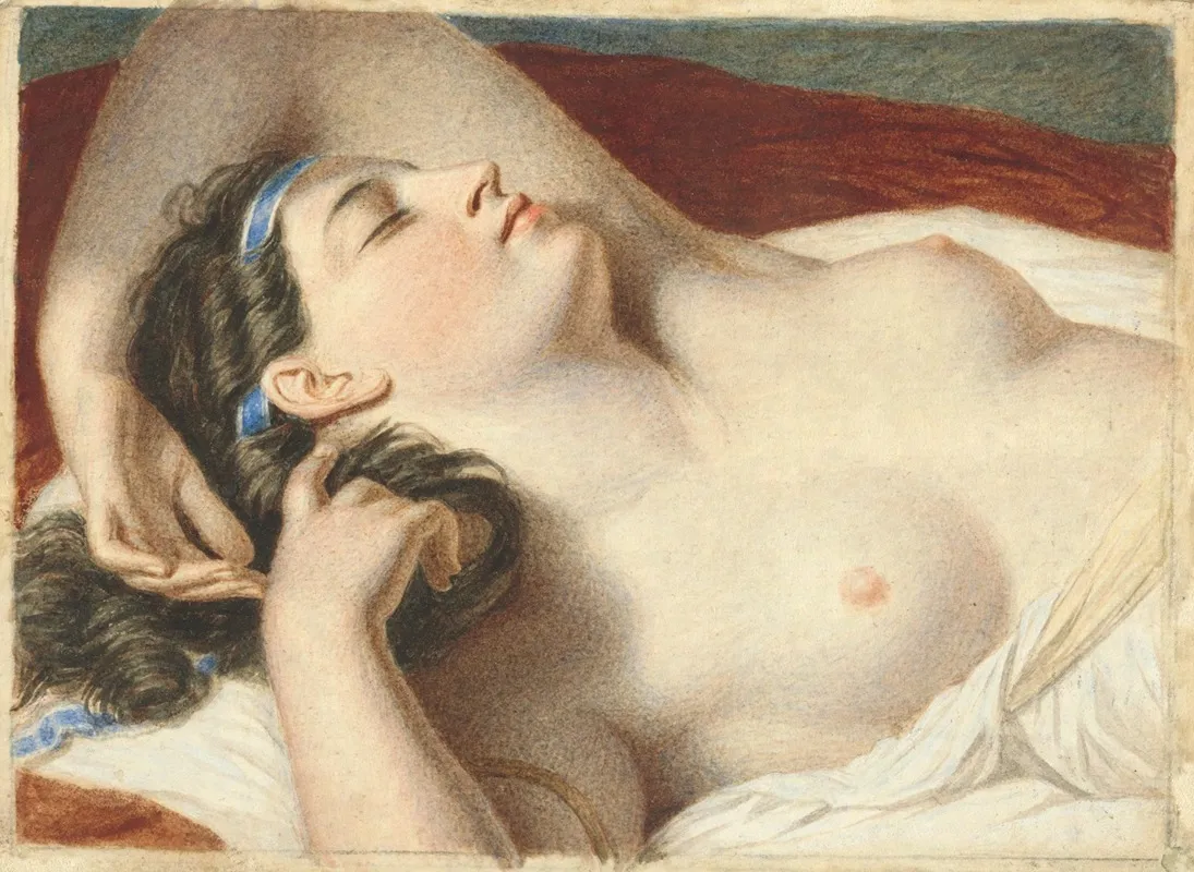 Study For Ariadne Asleep On The Island Of Naxos Wall Art by John Vanderlyn - High-Resolution Digital Print