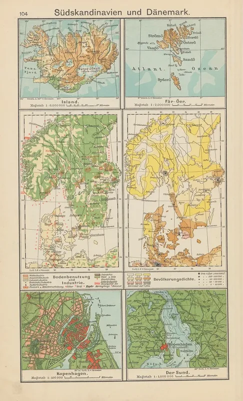 Sudskandinavien und danemark Wall Art by Carl Diercke - High-Resolution Digital Print