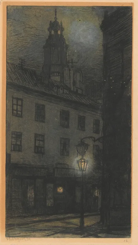 Swietojanska Street From The Side Of Zapiecek Wall Art by Feliks Jabłczyński - High-Resolution Digital Print