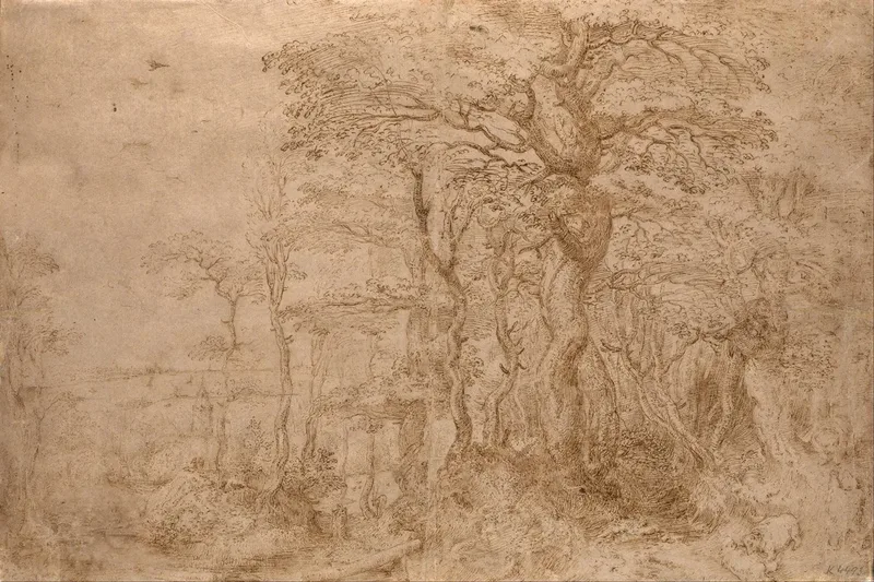 Sylvan Landscape With Five Bears Wall Art by Pieter Bruegel The Elder - High-Resolution Digital Print