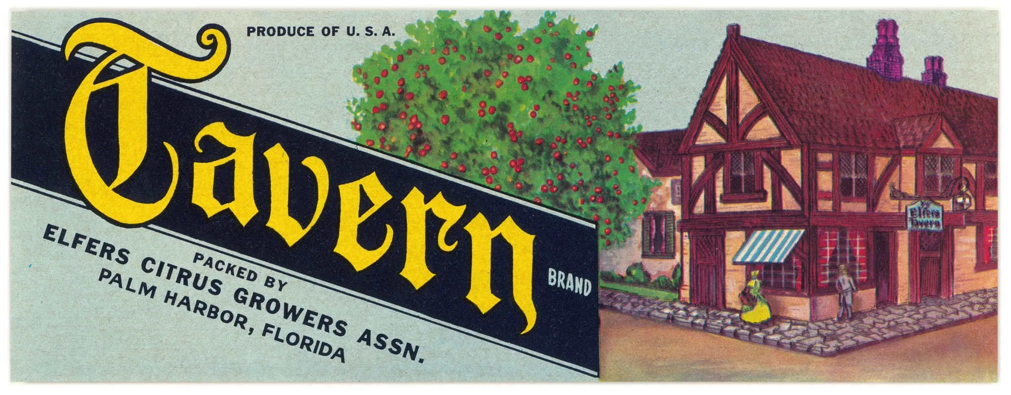 Tavern Brand Citrus Label Wall Art by Anonymous - High-Resolution Digital Print