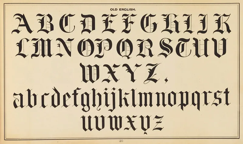 The Art Of Lettering And Sign Painters Manual Pl 19 Wall Art by Allen P Boyce - High-Resolution Digital Print