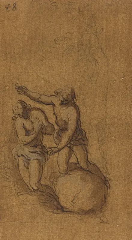 The Baptism Of Christ 15 Wall Art by Jacopo Palma il Giovane - High-Resolution Digital Print