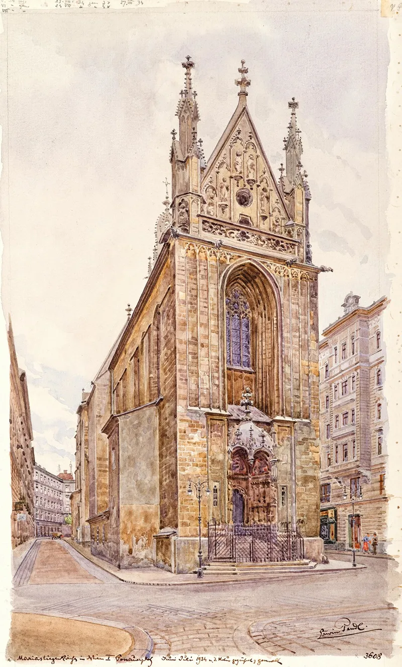 The Church Maria Am Gestade In Vienna Wall Art by Erwin Pendl - High-Resolution Digital Print