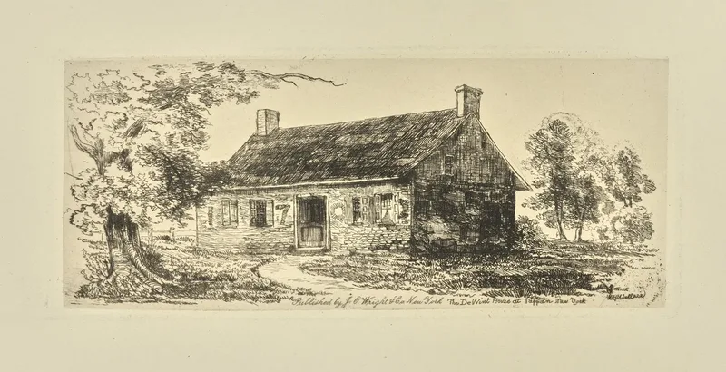 The De Wint House At Tappan New York Wall Art by William Henry Wallace - High-Resolution Digital Print