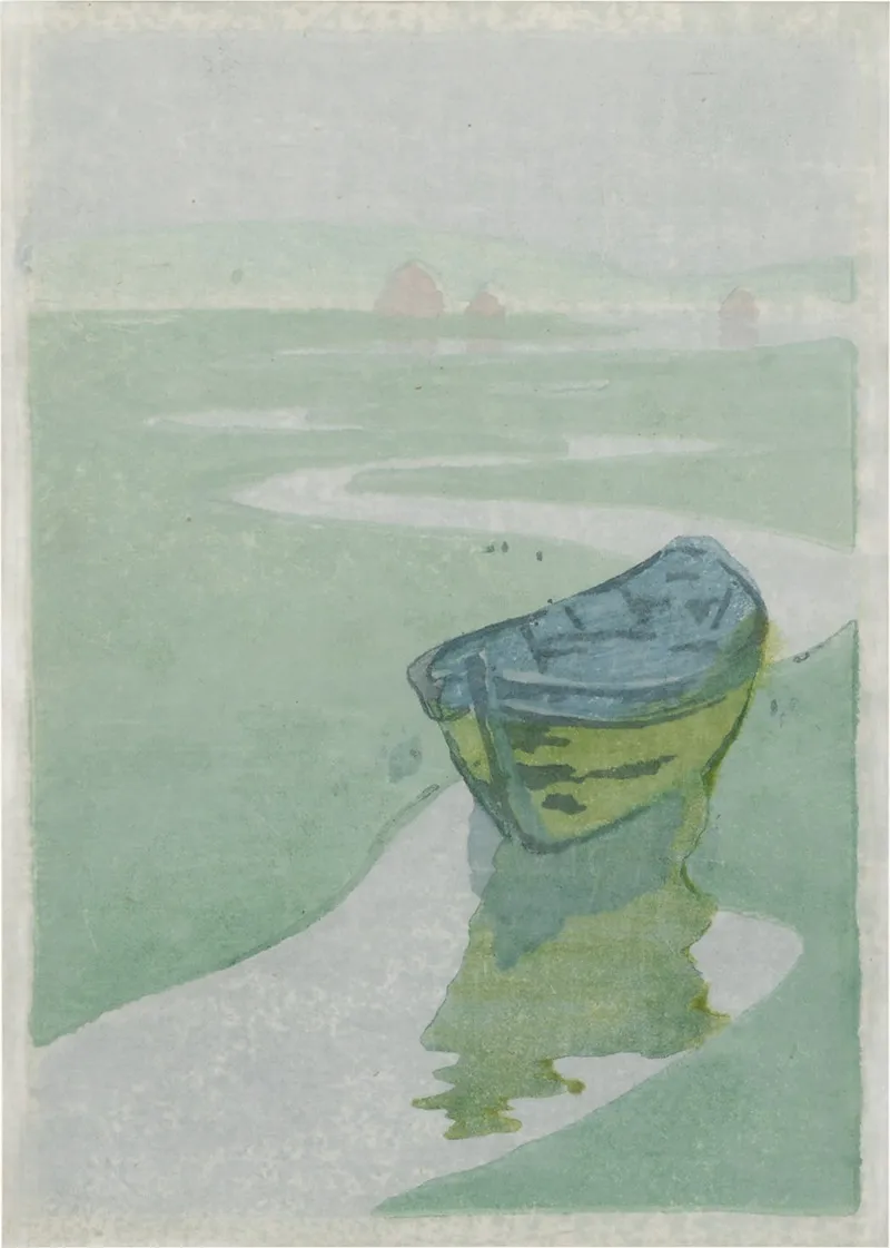 The Derelict The Lost Boat Wall Art by Arthur Wesley Dow - High-Resolution Digital Print