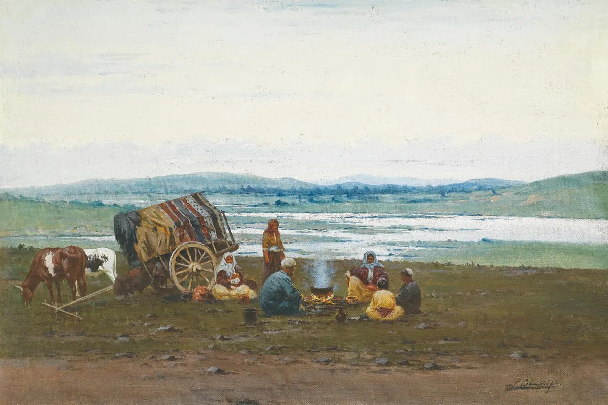 The Encampment Wall Art by Richard Karlovich Zommer - High-Resolution Digital Print