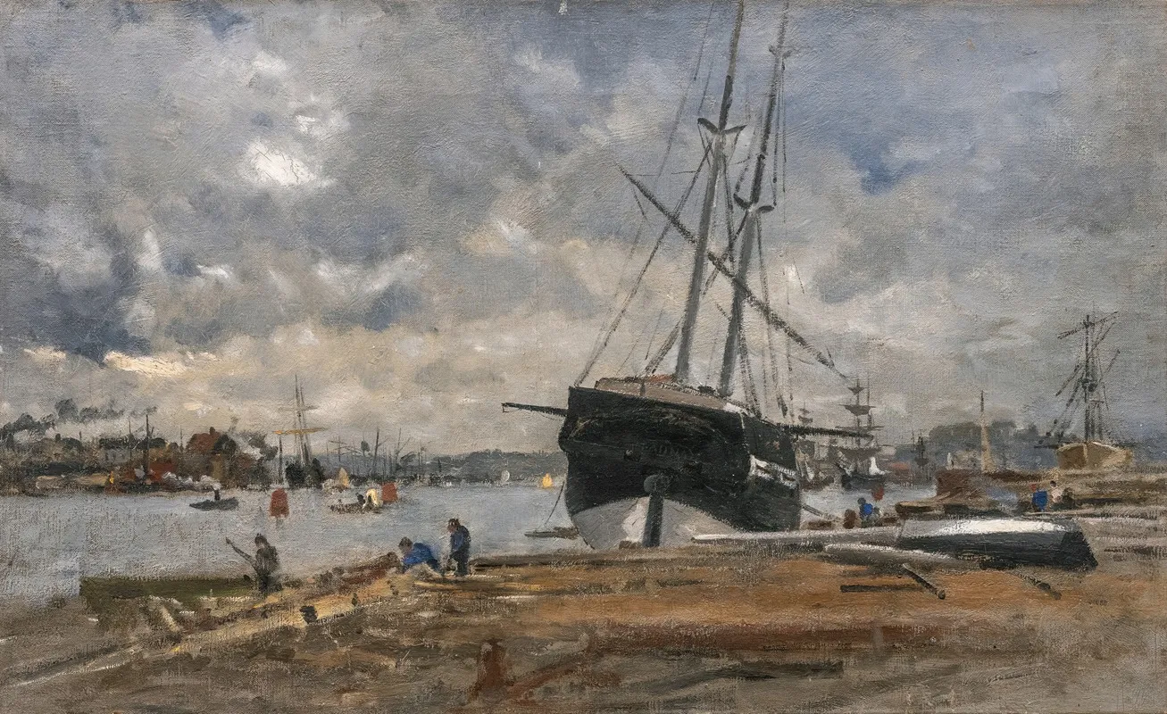 The Gothenburg Harbour In The 1880s Wall Art by Wilhelm von Gegerfelt - High-Resolution Digital Print