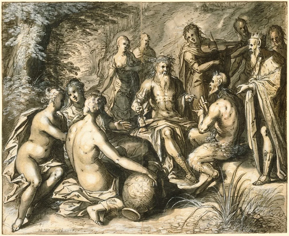 The Judgment Of Midas 4 Wall Art by Hermann Weyer - High-Resolution Digital Print