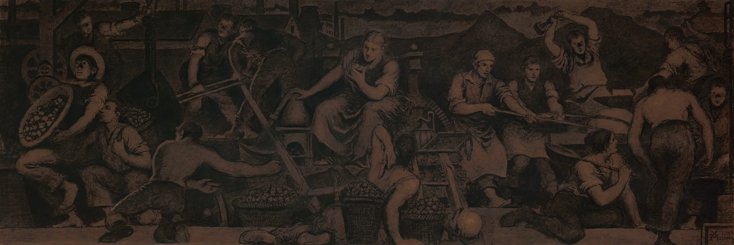 The Metallurgical Industry Wall Art by Xavier Mellery - High-Resolution Digital Print