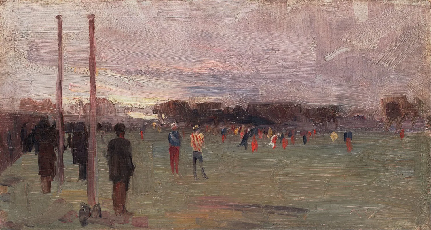 The National Game Wall Art by Arthur Streeton - High-Resolution Digital Print