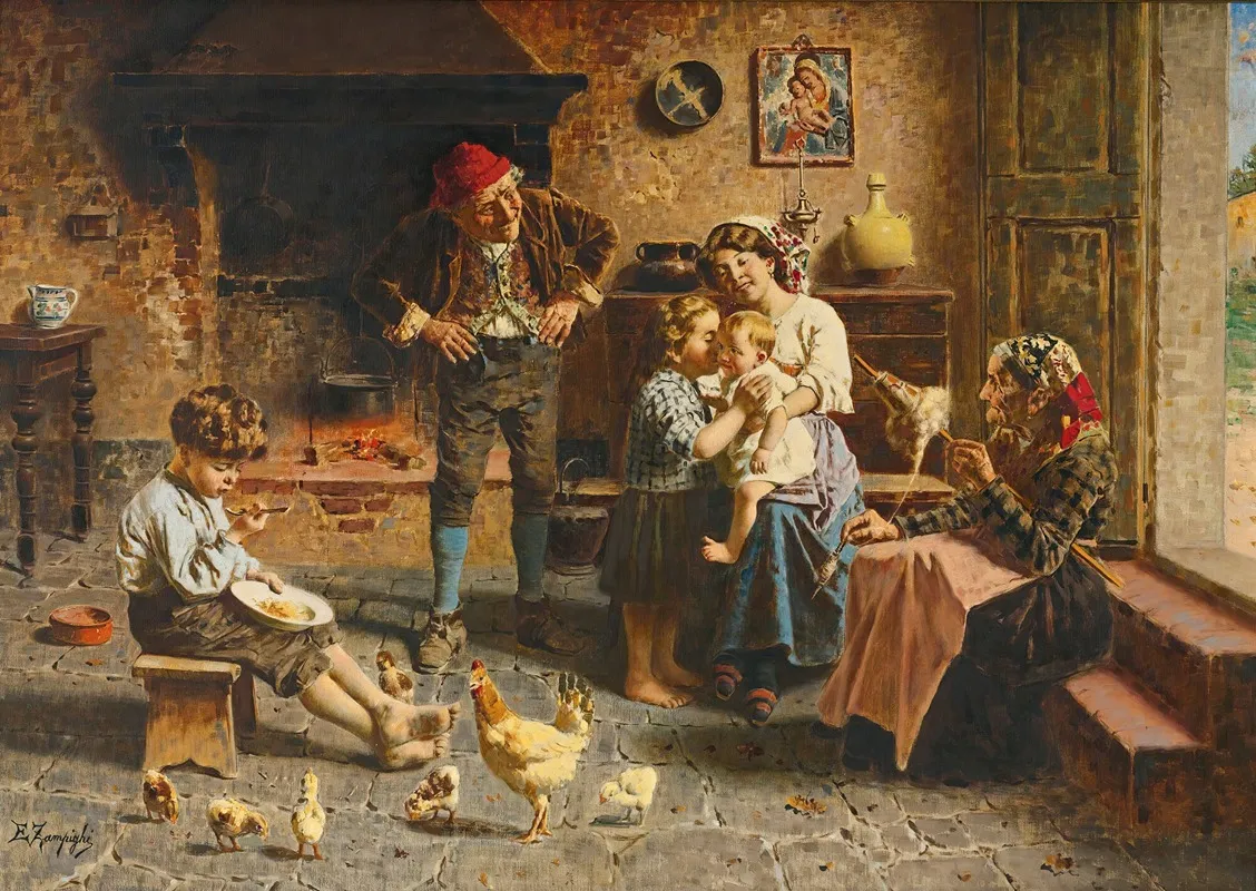 The New Baby 2 Wall Art by Eugenio Zampighi - High-Resolution Digital Print