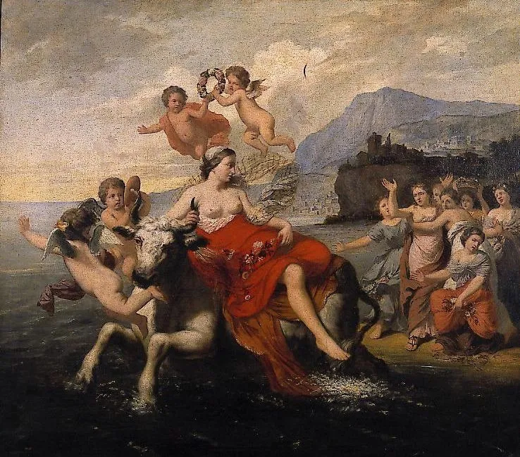 The Rape Of Europe 2 Wall Art by Jozef Van Lerius - High-Resolution Digital Print