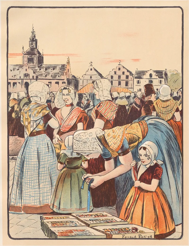 Un Marche En Zelande 2 Wall Art by Fernand Piet - High-Resolution Digital Print