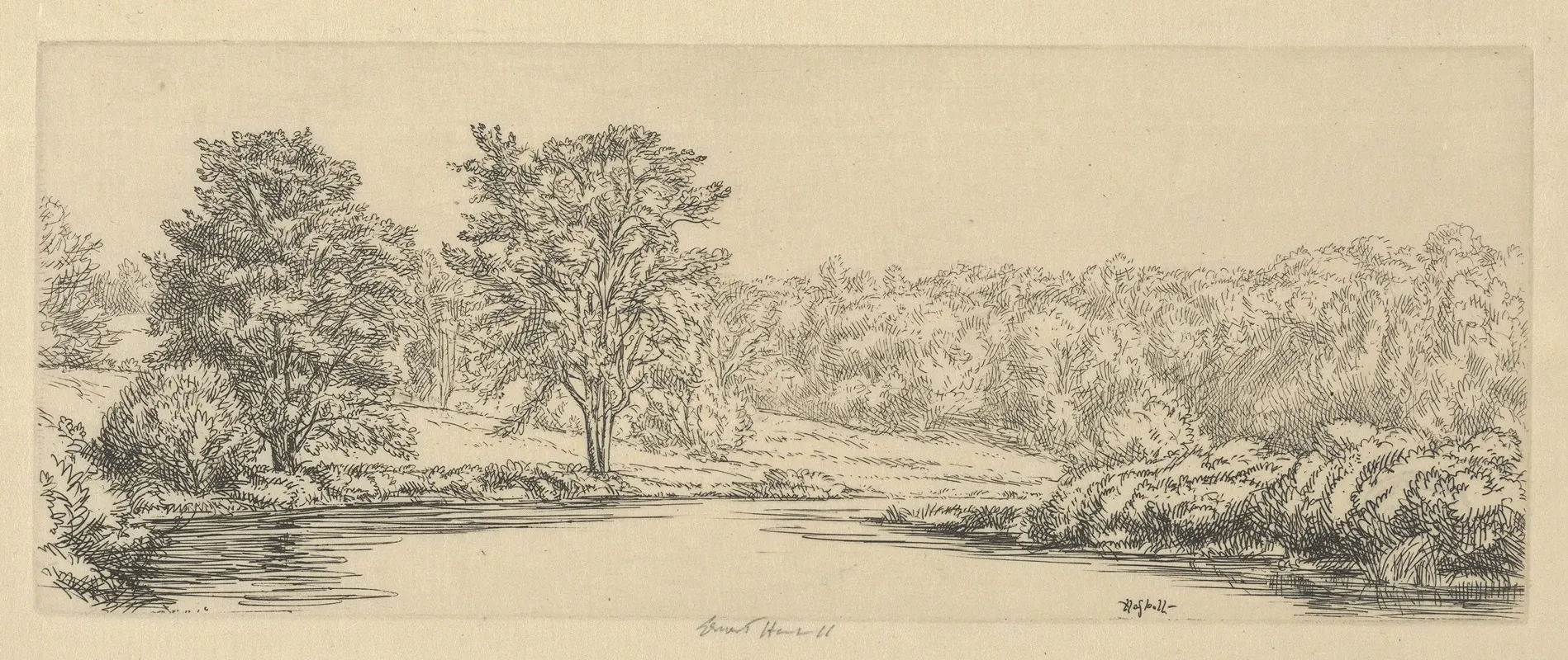 Upper Sheepscott Wall Art by Ernest Haskell - High-Resolution Digital Print