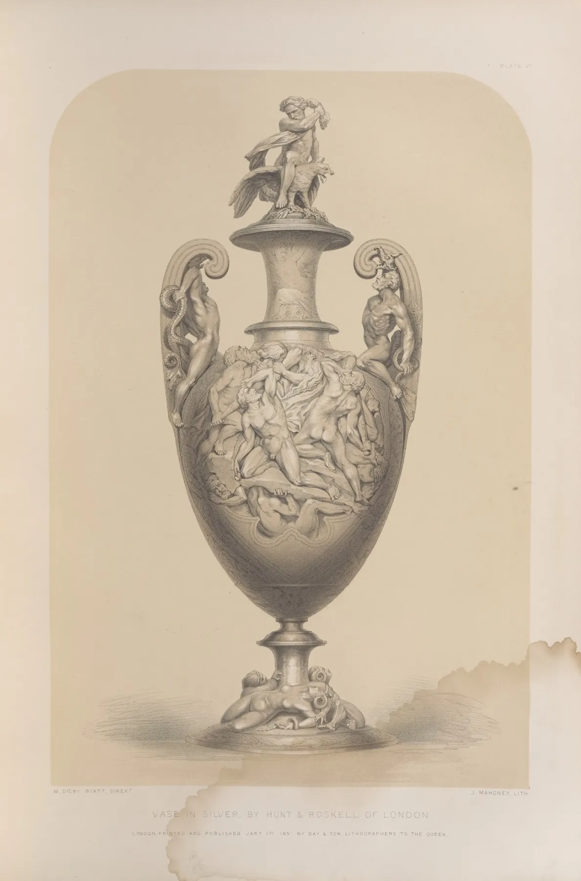 Vase In Silver Wall Art by Matthew Digby Wyatt - High-Resolution Digital Print