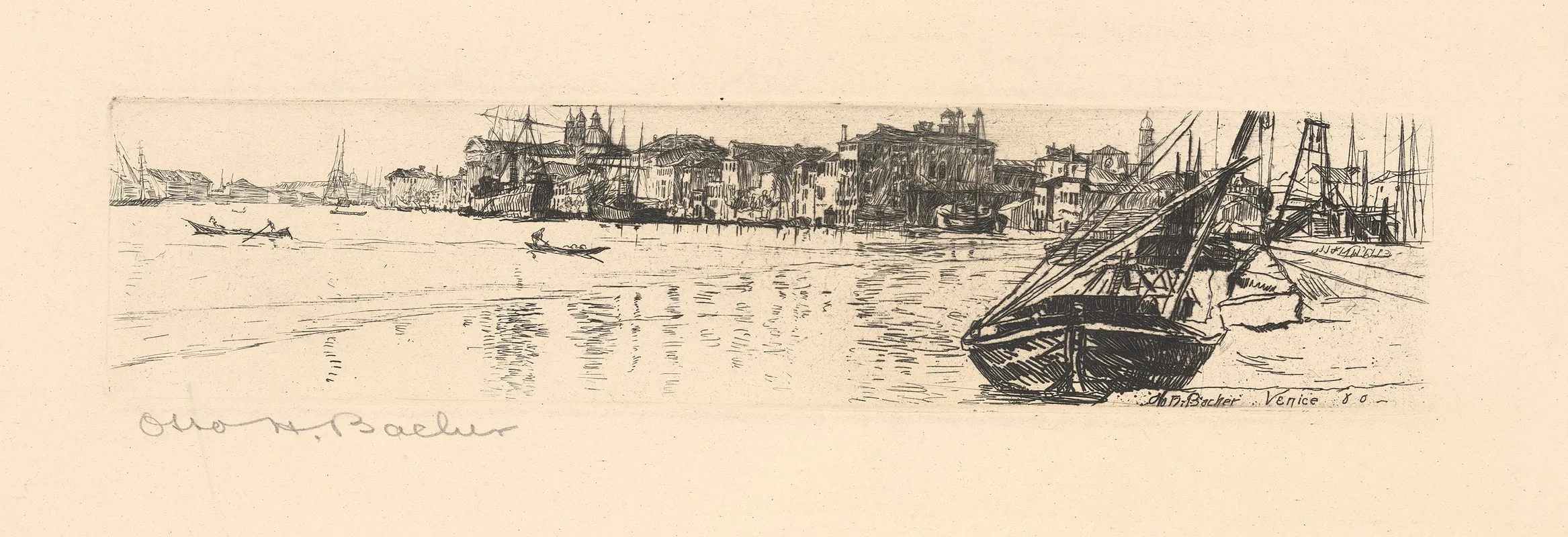 Venice 54 Wall Art by Otto Henry Bacher - High-Resolution Digital Print