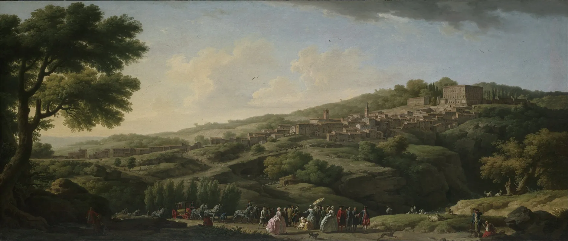 Villa At Caprarola Wall Art by Claude-Joseph Vernet - High-Resolution Digital Print
