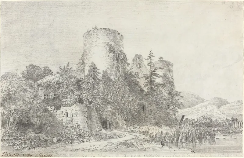 Vue Du Chateau De Saconnex Wall Art by Louis-François Cassas - High-Resolution Digital Print