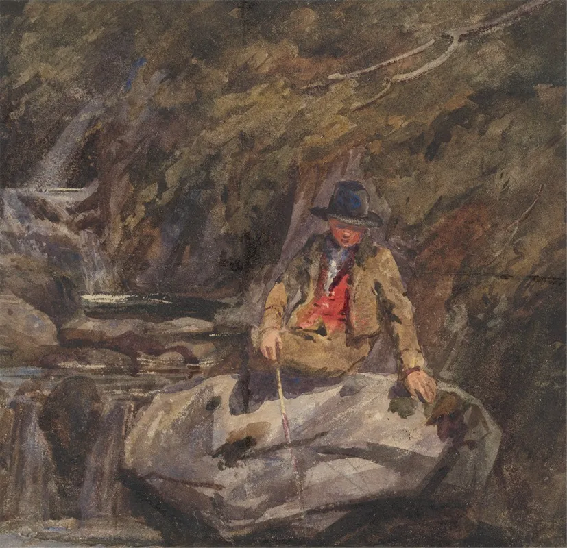 Young Fisherman Wall Art by William James Müller - High-Resolution Digital Print