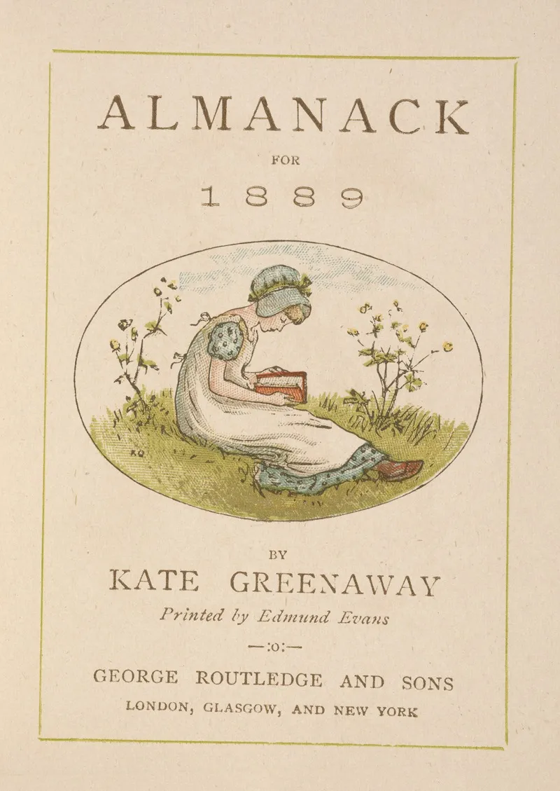 01 Almanack For 1889 Title