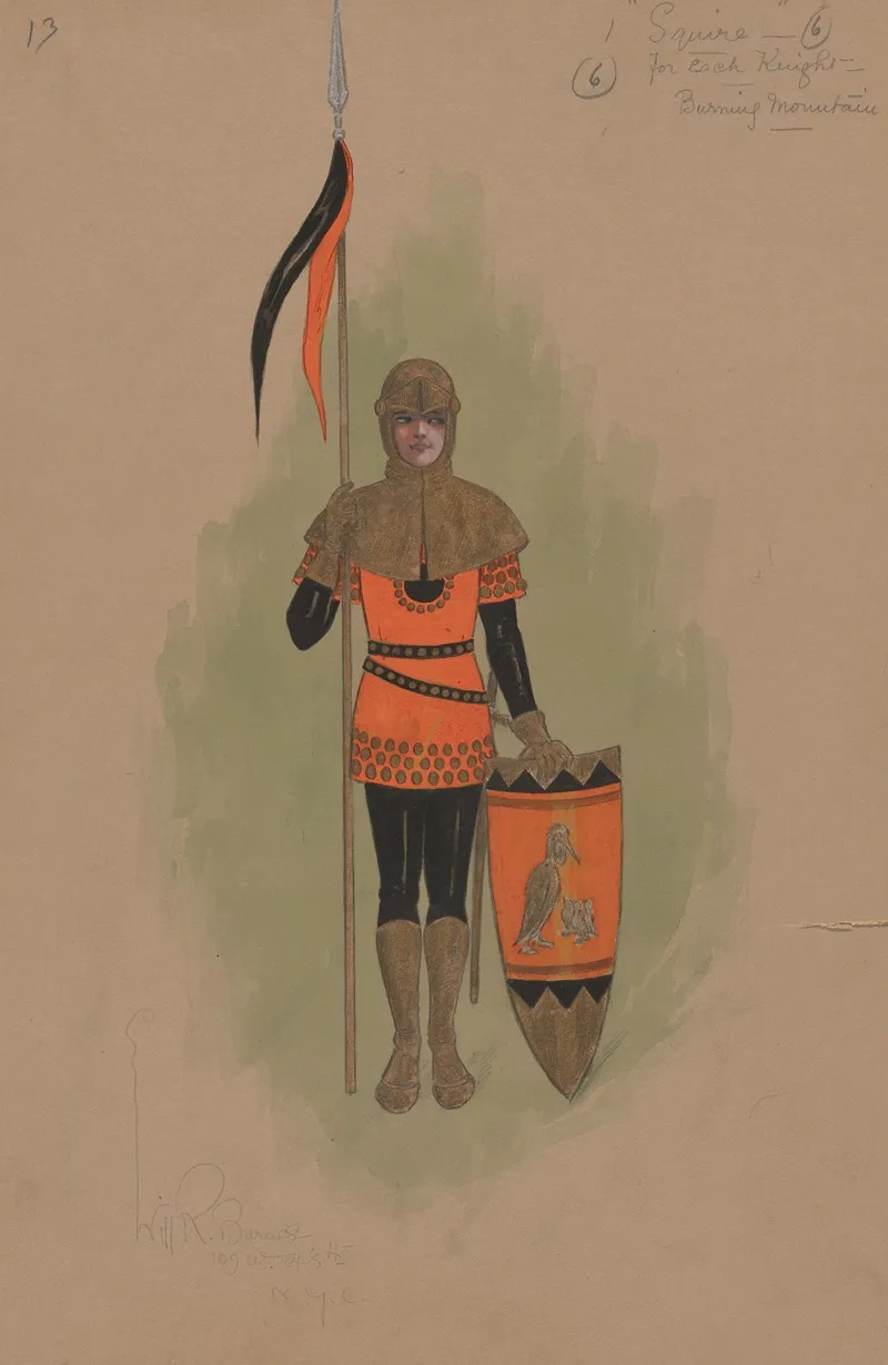 1 Squire For Each Knight Burning Mountain