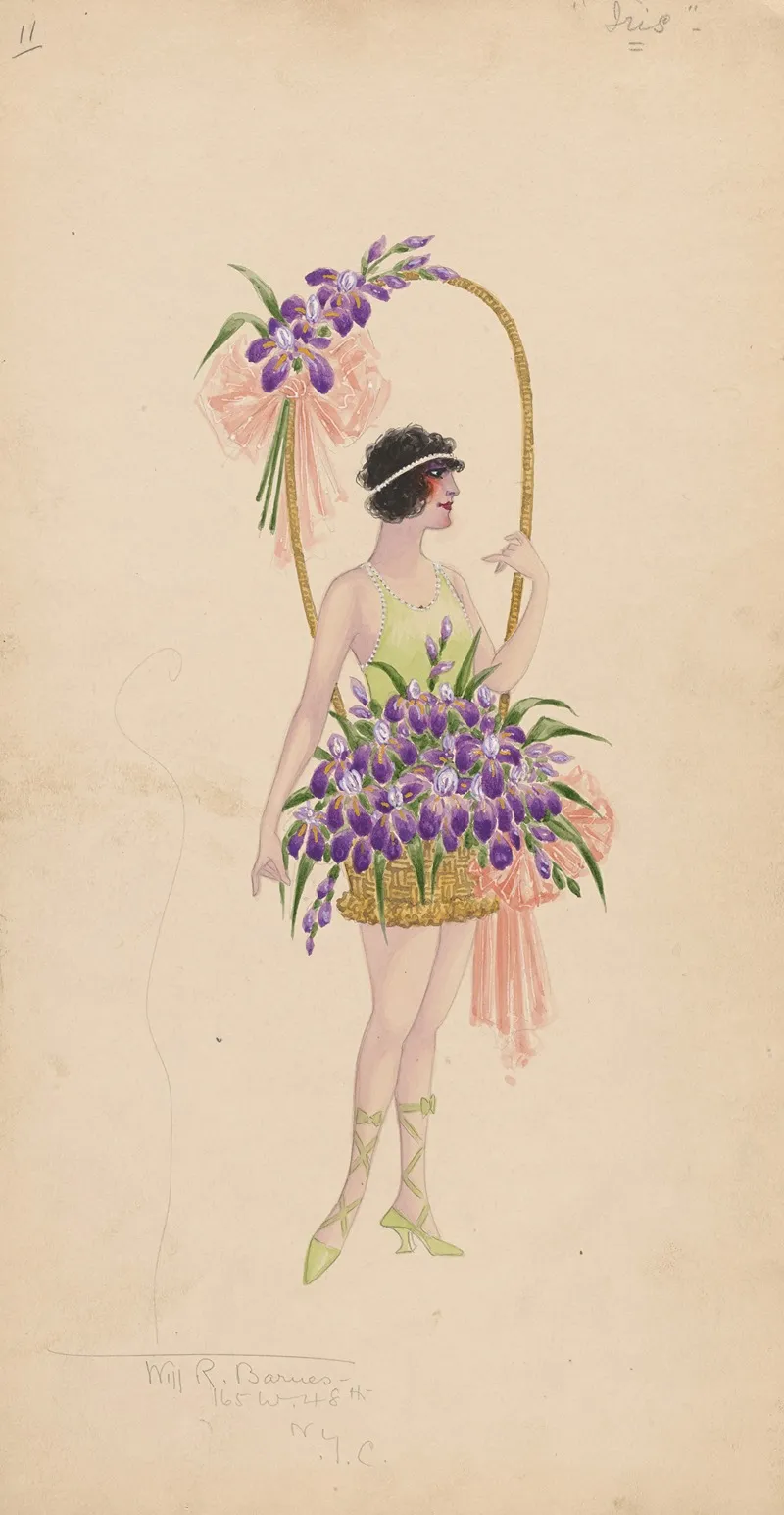 11 Iris by Will R. Barnes - Canvas Print