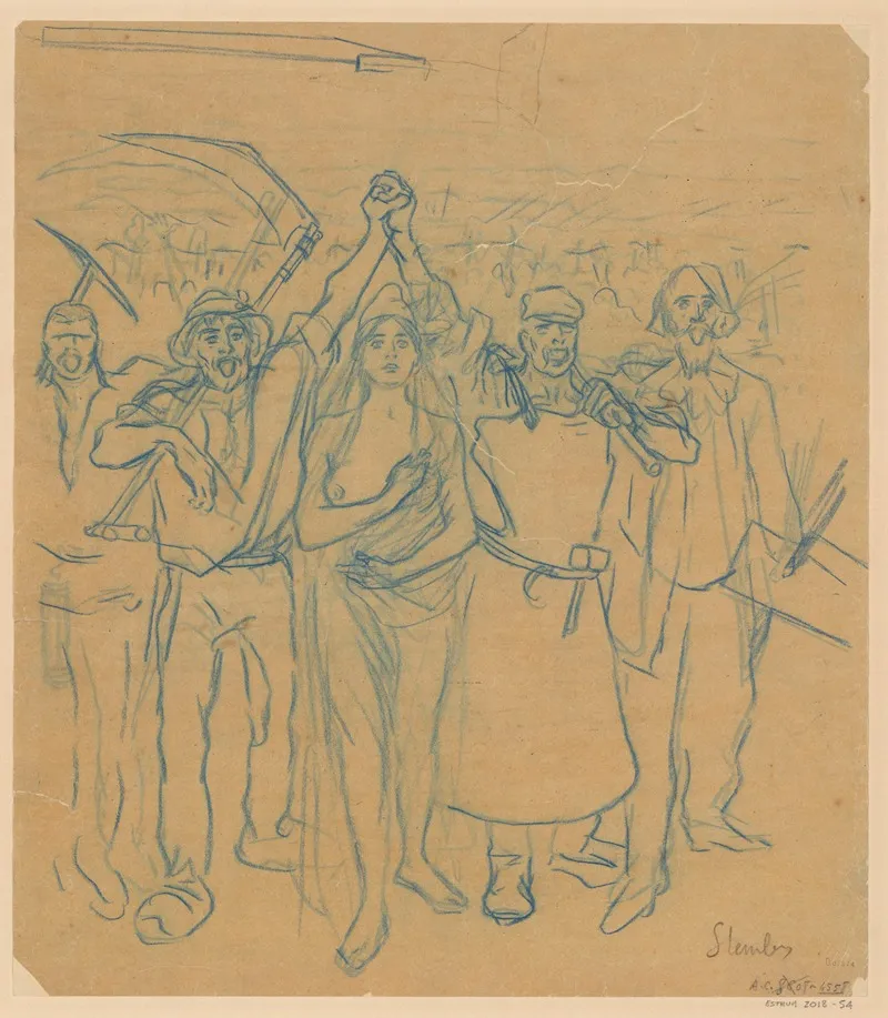 18 Mars 2 by Théophile Alexandre Steinlen - Canvas Print