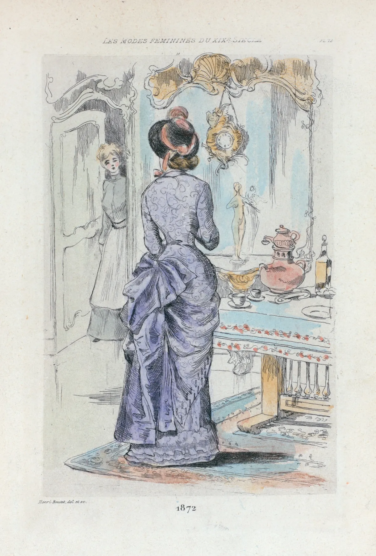 1872 Womens Fashion In Nineteenth Century Paris