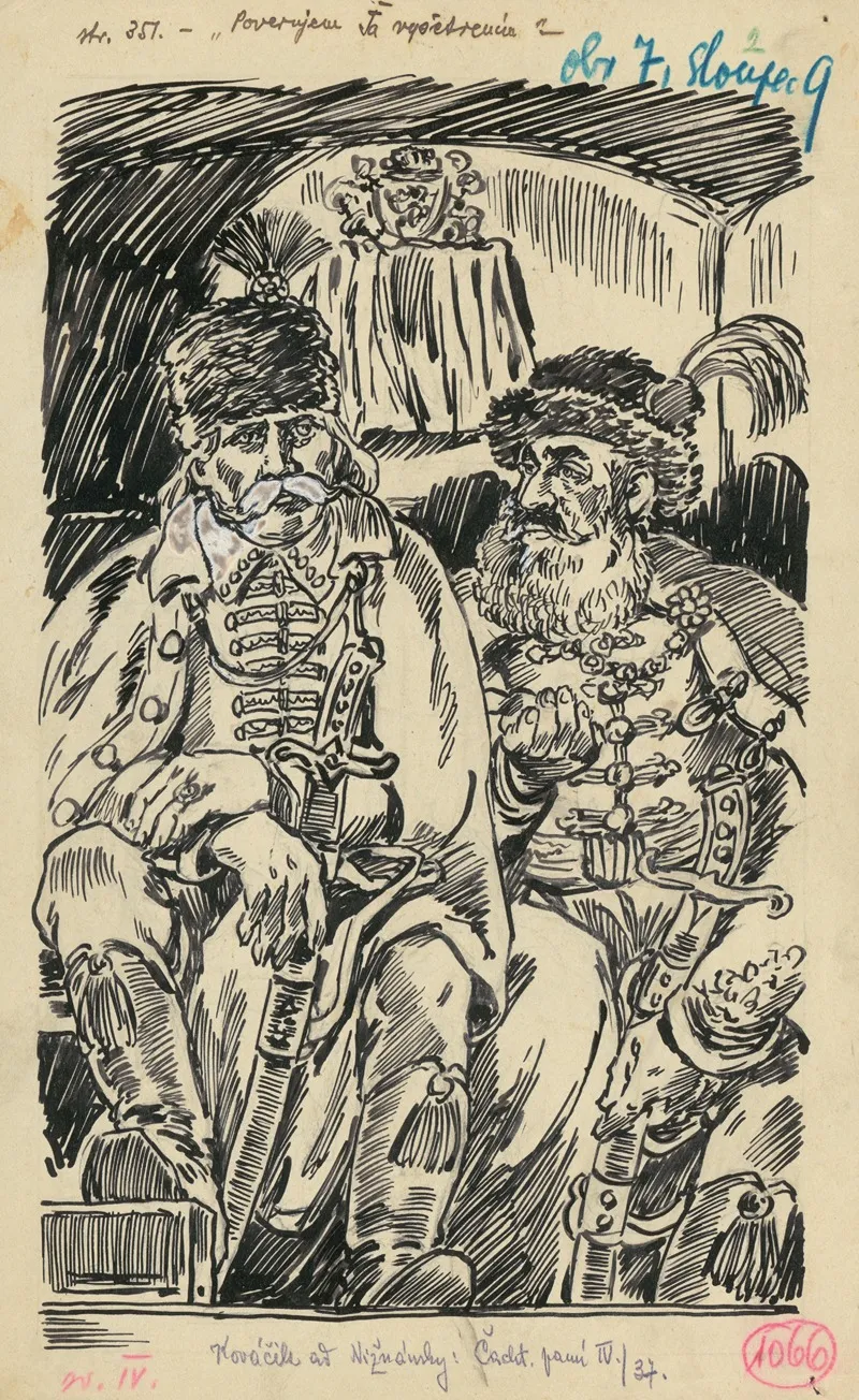 2 Dvaja Zemani by Andrej Kováčik - Canvas Print