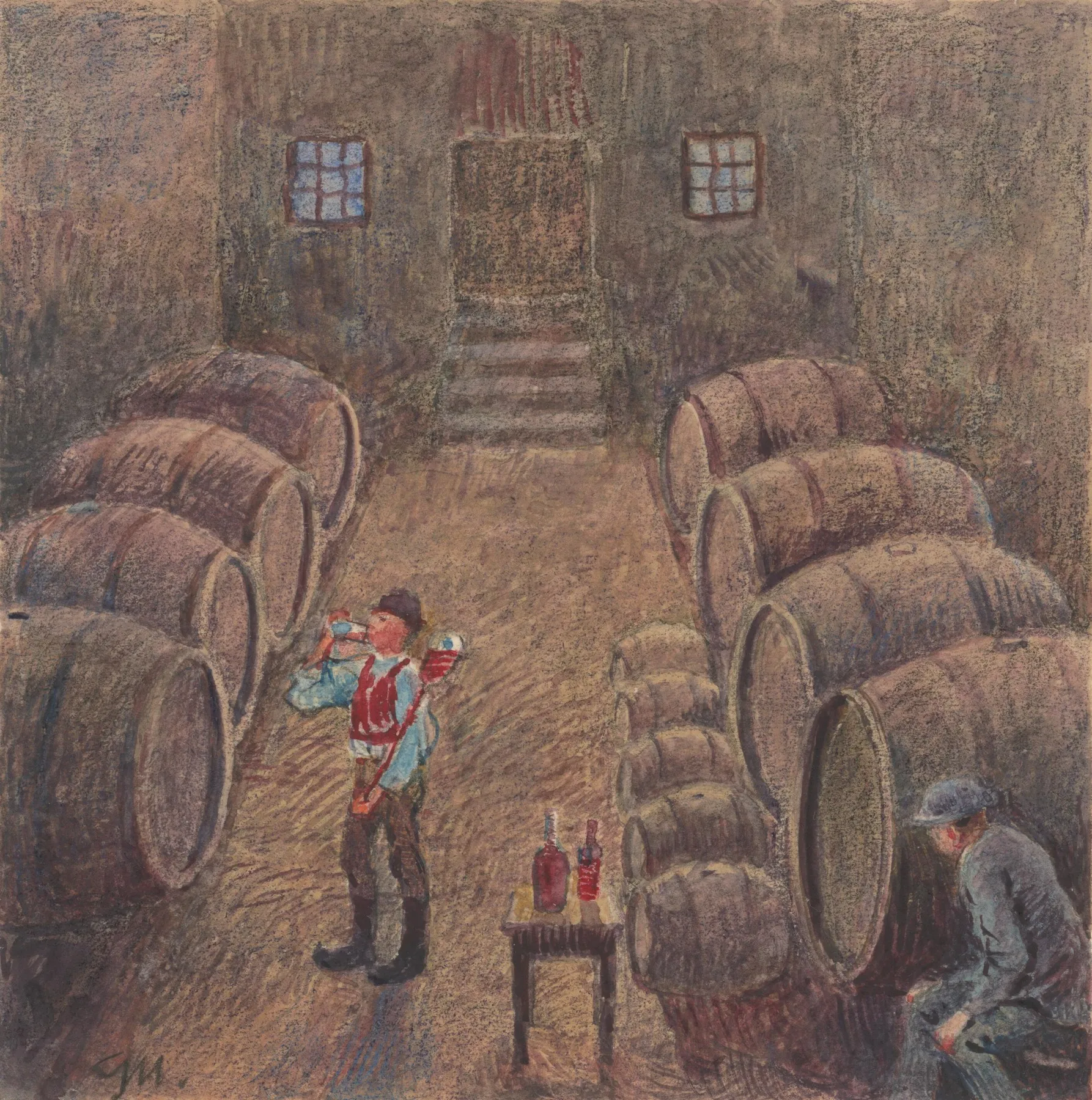 2 Wine Tasting In A Cellar