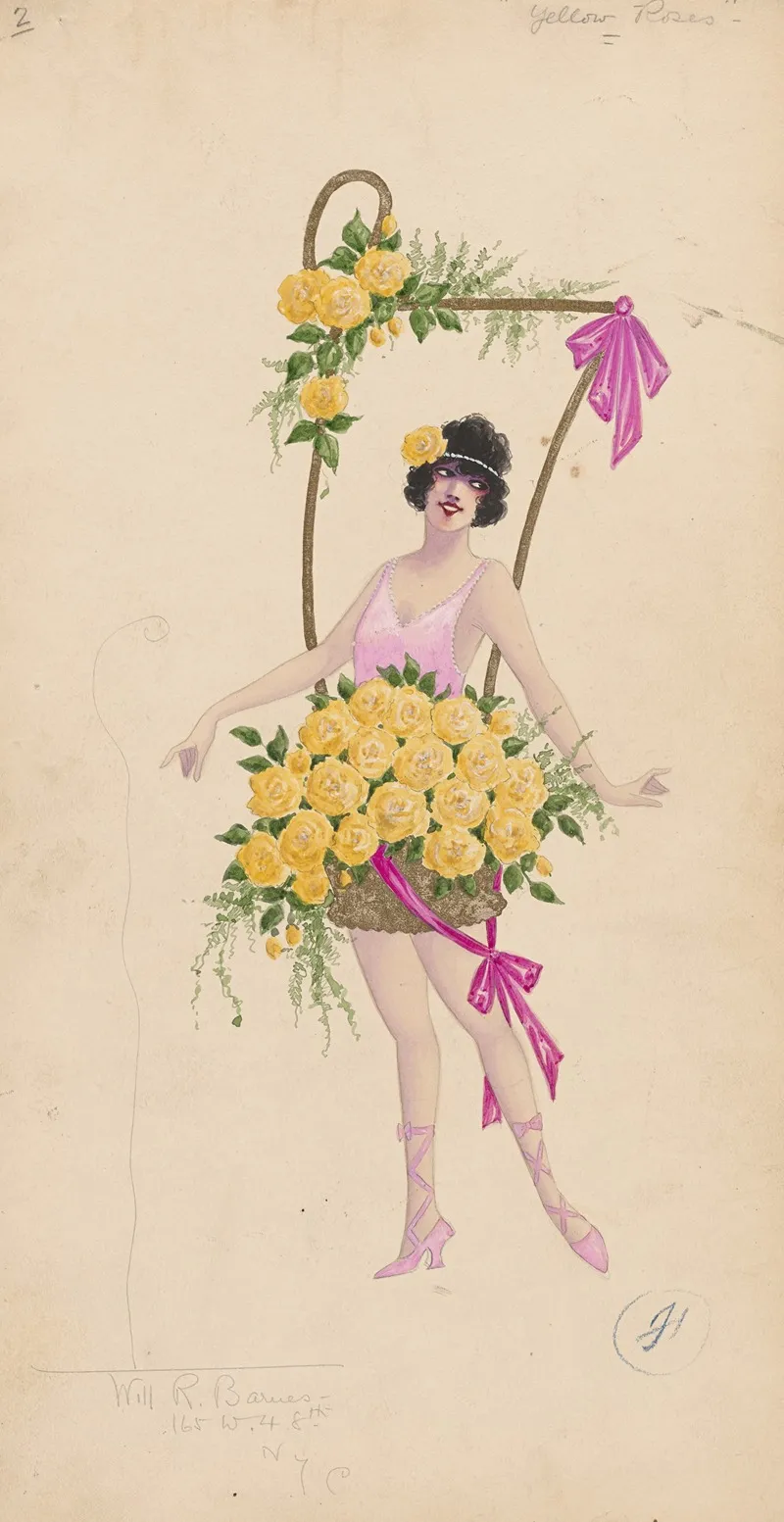 2 Yellow Roses